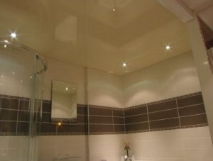 Натяжные потолки в ванну