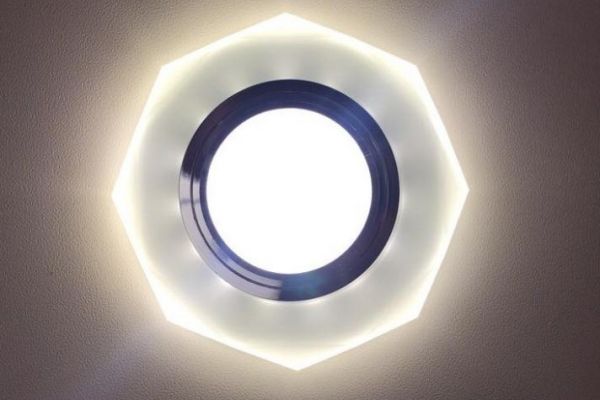 Светильник матовый D0801+LED со светодиодной подсветкой
